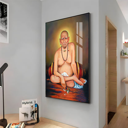 Shri Swami Samarth Baba Ji Premium Vertical Acrylic Wall Art