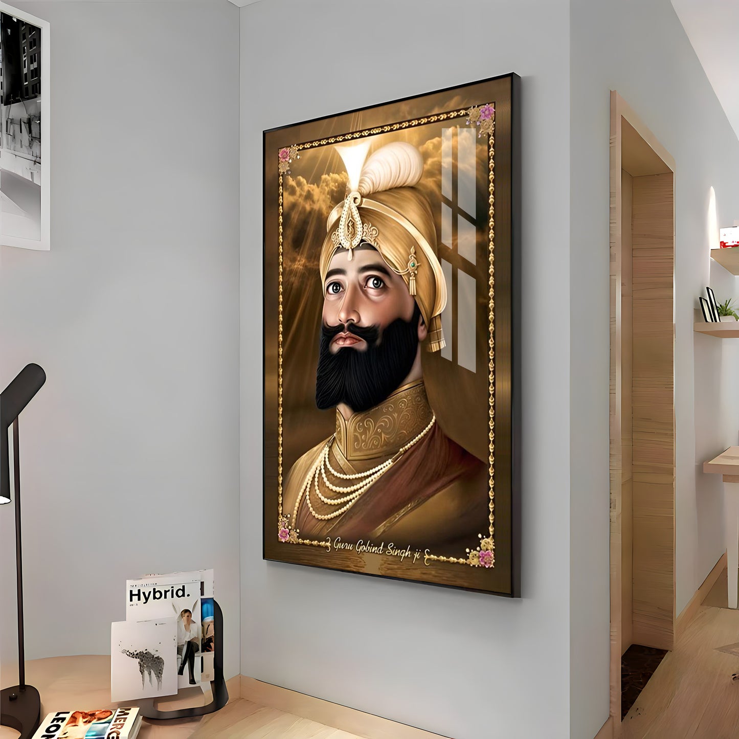 Guru Gobind Singh Premium Acrylic Vertical Wall Art