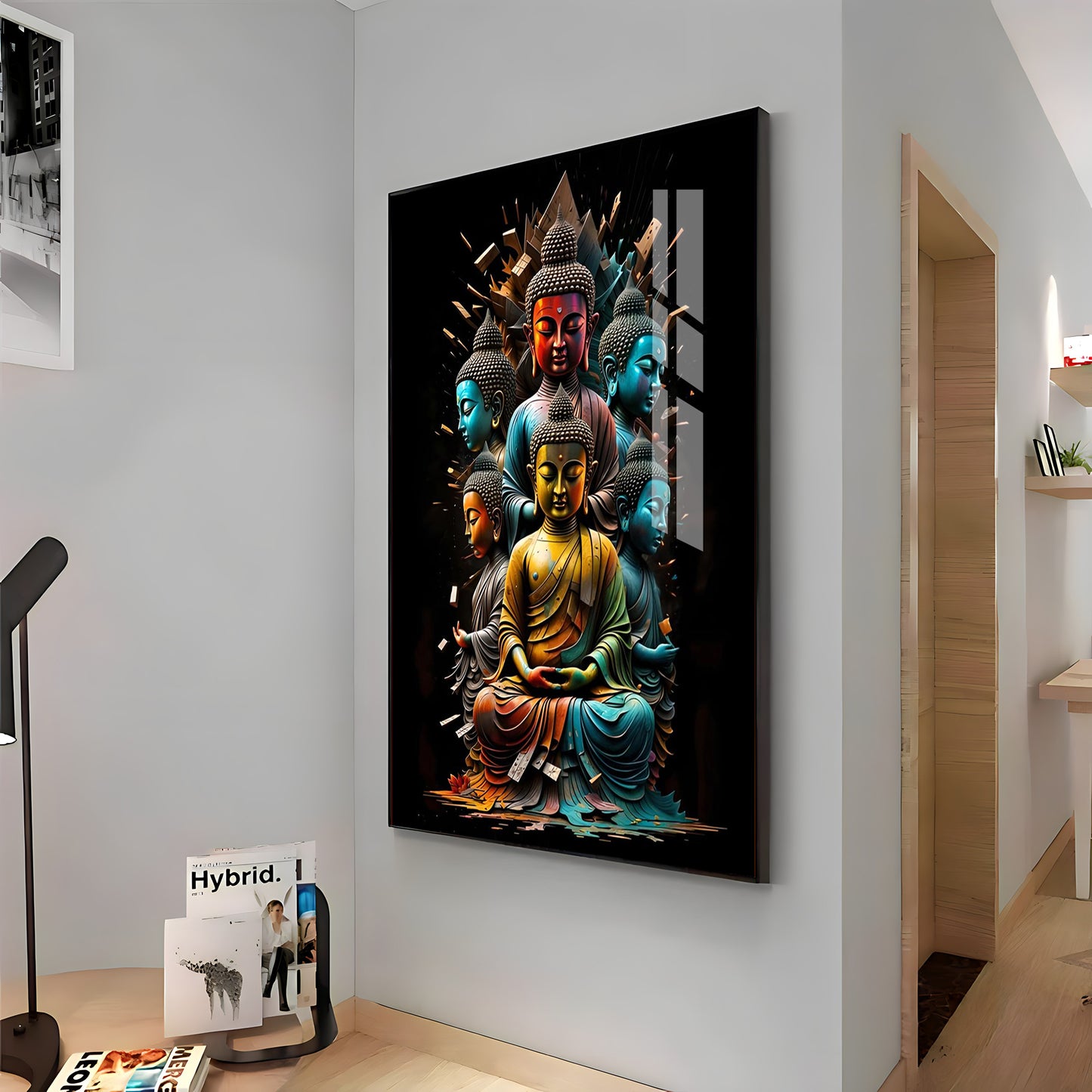 Lord Buddha Premium Acrylic Vertical Wall Art