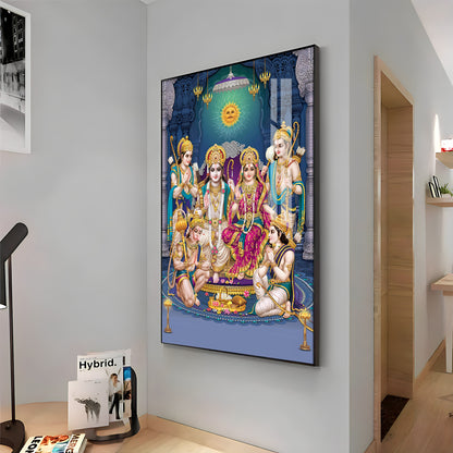 Ram Parivar Premium Acrylic Vertical Wall Art