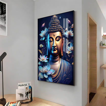 Modern Buddha Premium Acrylic Vertical Wall Art