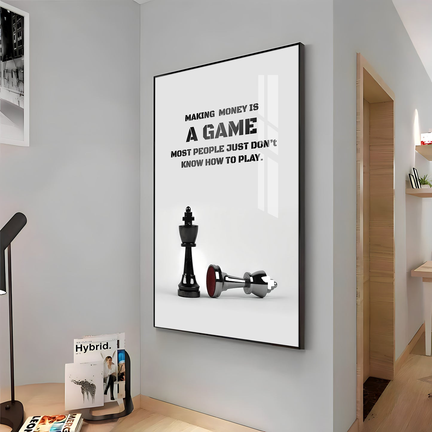 Making Money Is A Game Premium Acrylic Vertical Wall Art