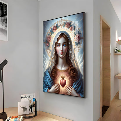 Sacred Heart Serenity Premium Acrylic Vertical Wall Art