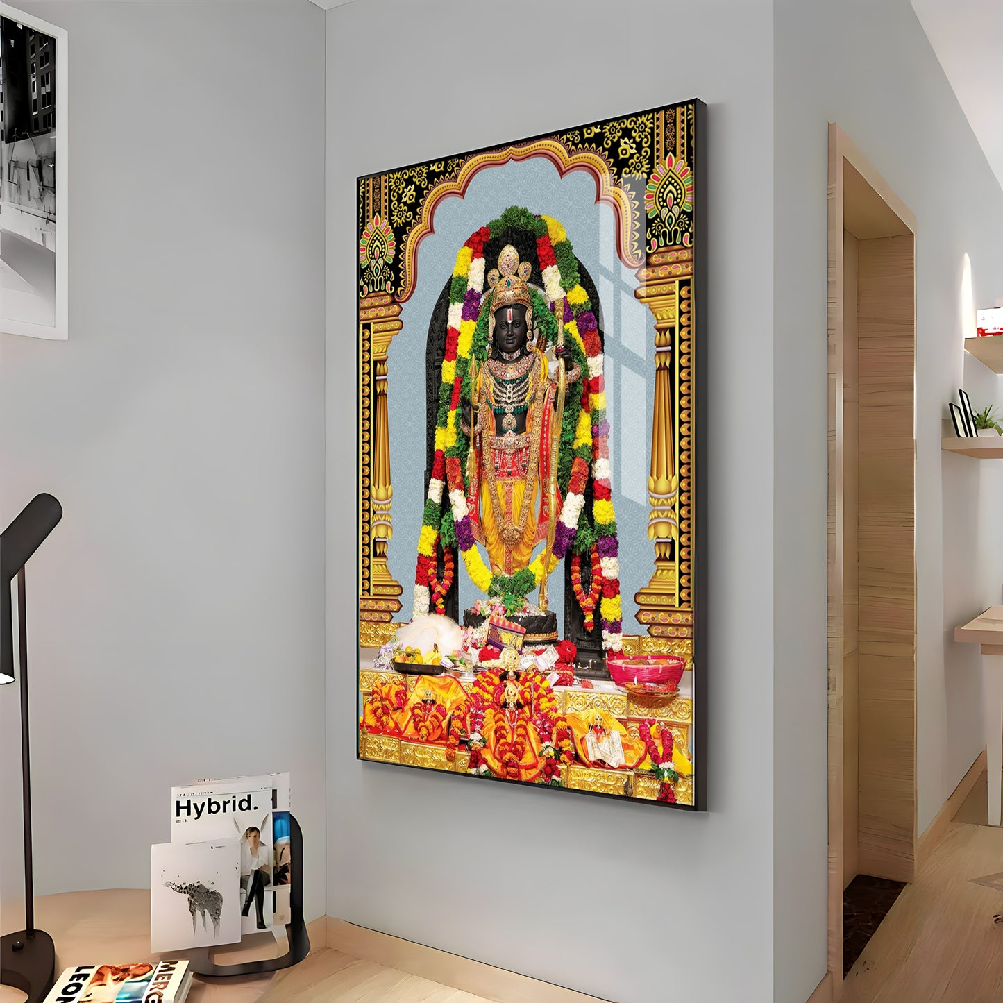 Divine Blossom Rama Premium Acrylic Vertical Wall Art