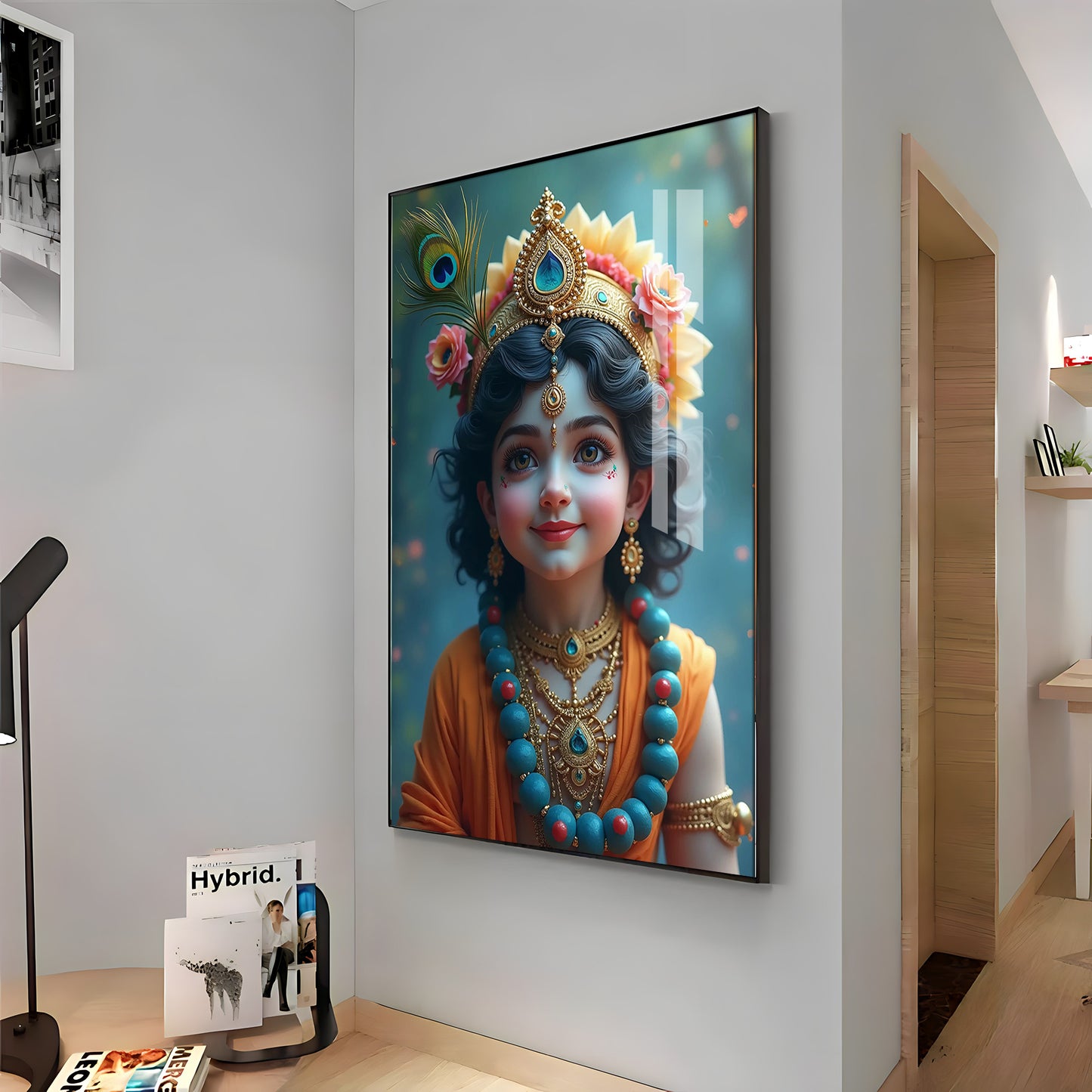 Little Krishna Resonance Premium Acrylic Wall Art