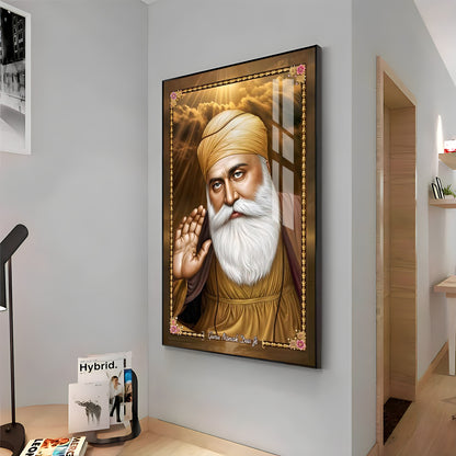 Guru Nanak Dev Ji Premium Acrylic Vertical Wall Art