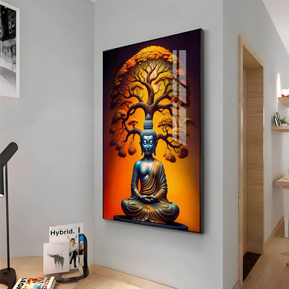 Enlighten Buddha Premium Acrylic Vertical Wall Art