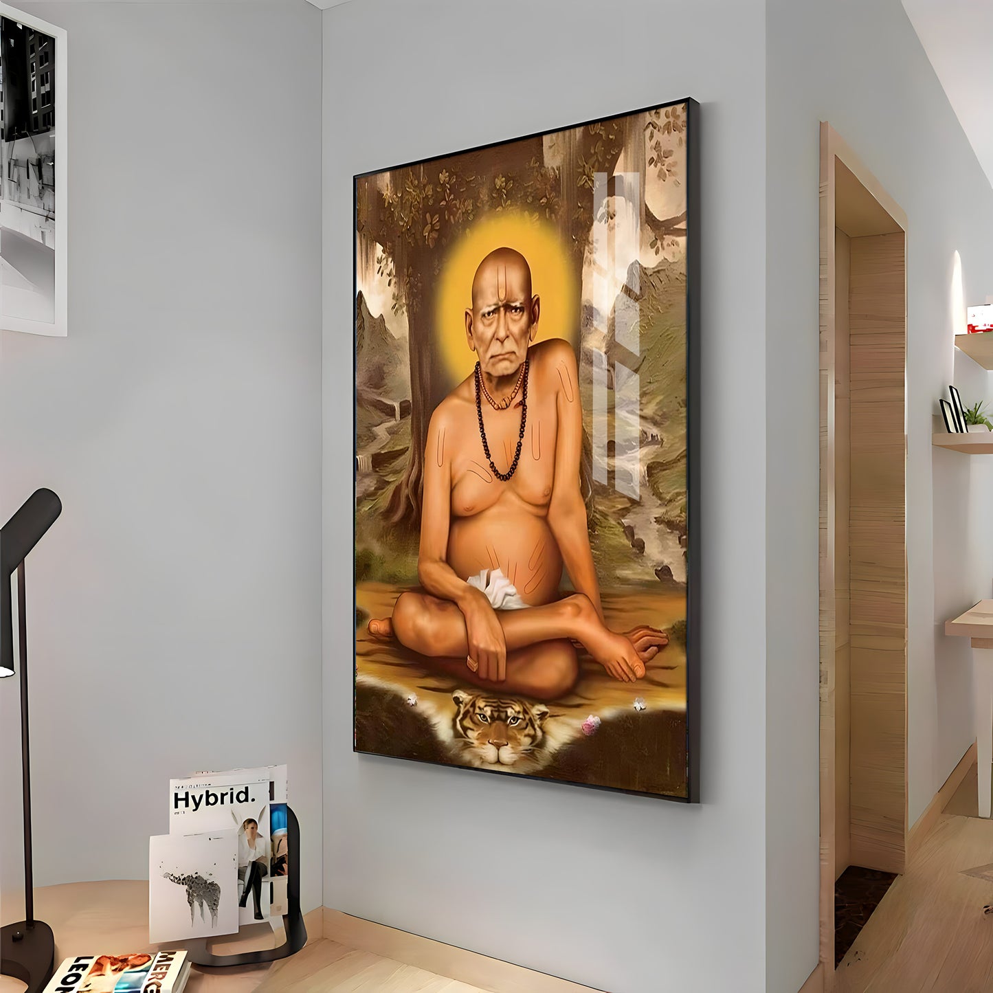 Elderly Shri Swami Samartha Premium Vertical Acrylic Wall Art