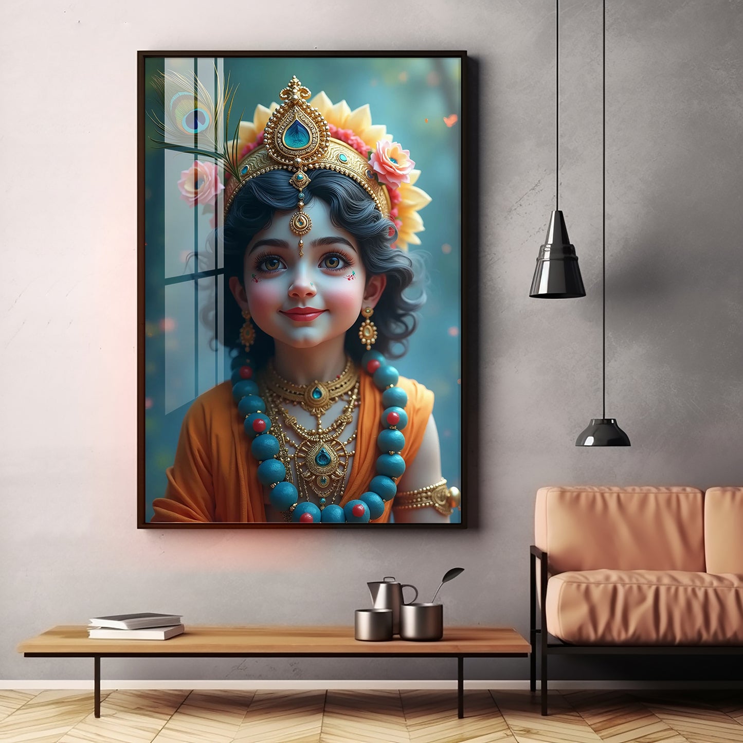 Little Krishna Resonance Premium Acrylic Wall Art