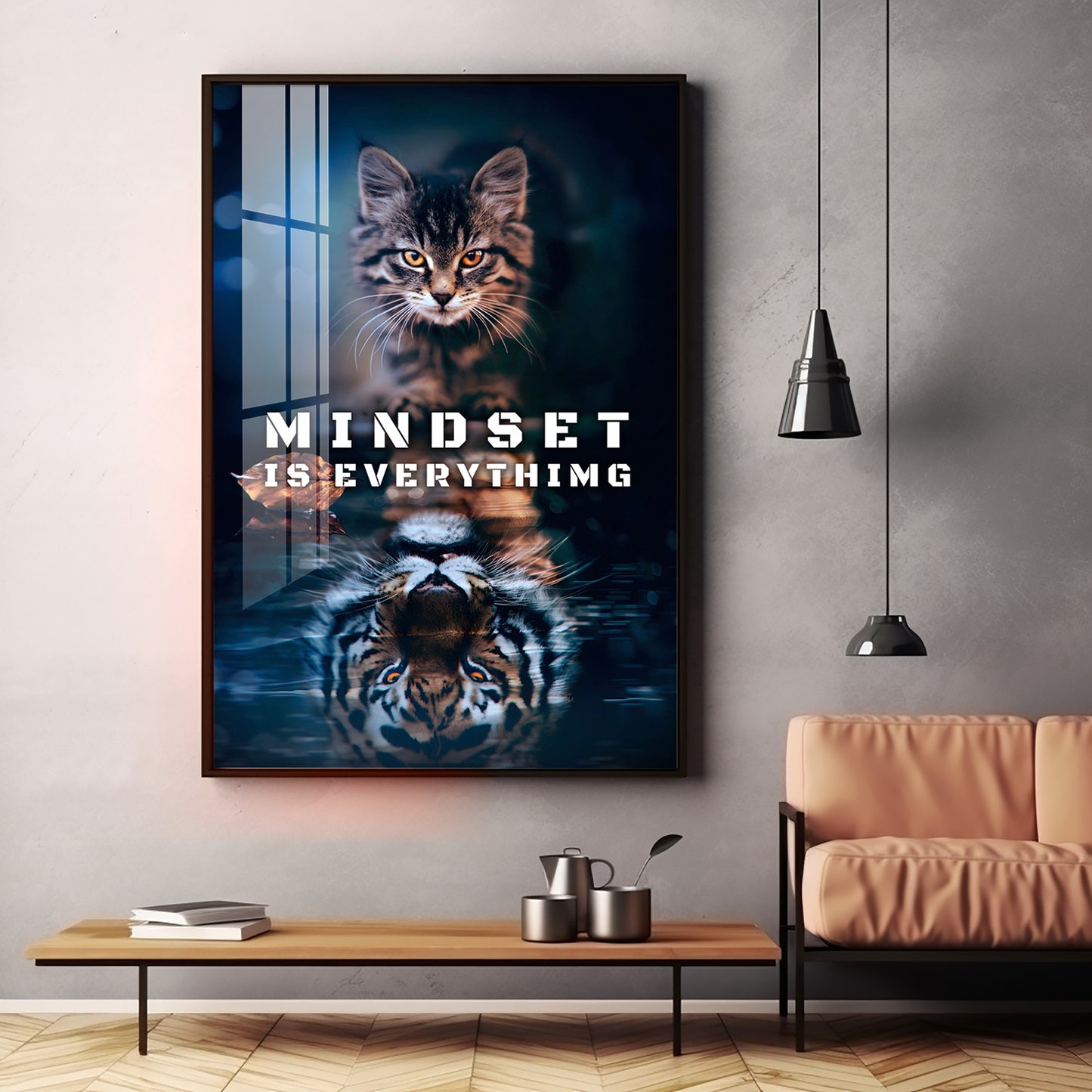 Mindset Is Everything Premium Acrylic Vertical Wall Art