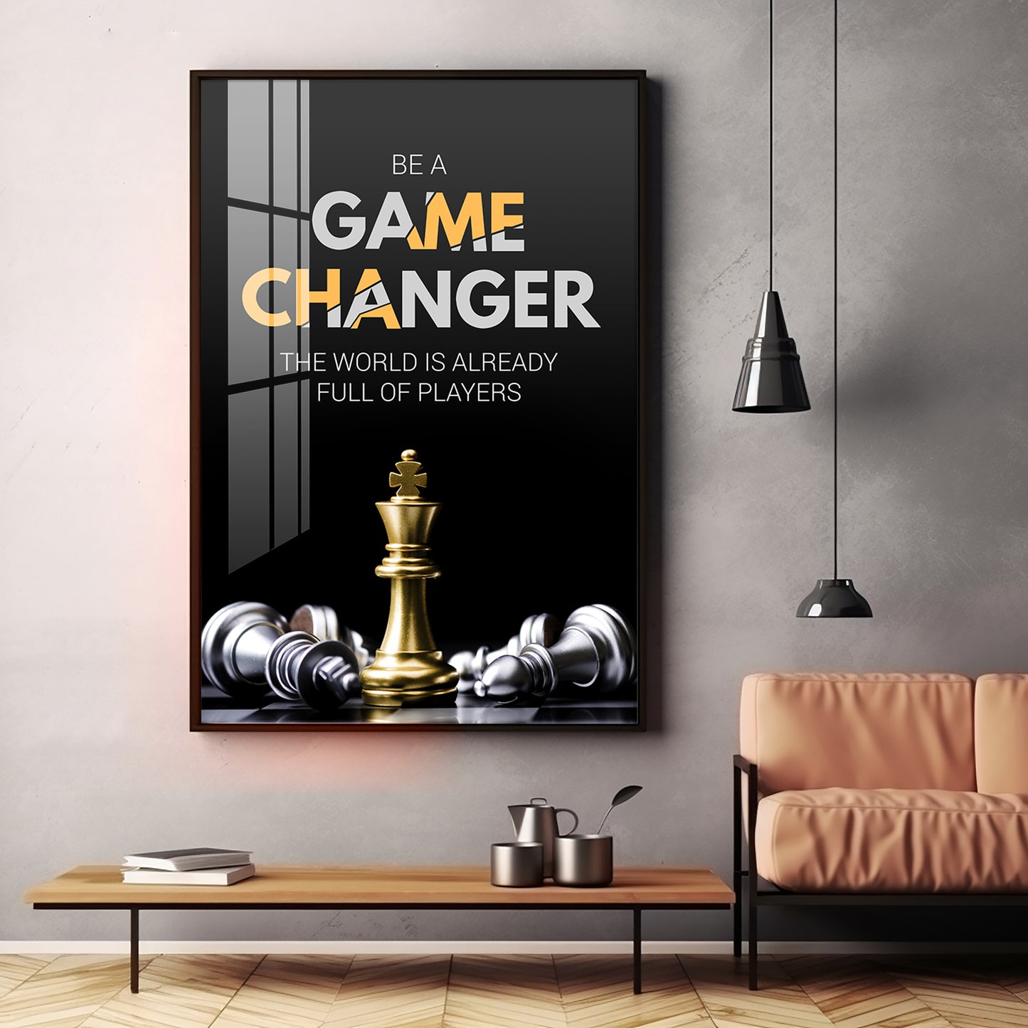 Be A Game Changer Premium Acrylic Vertical Wall Art