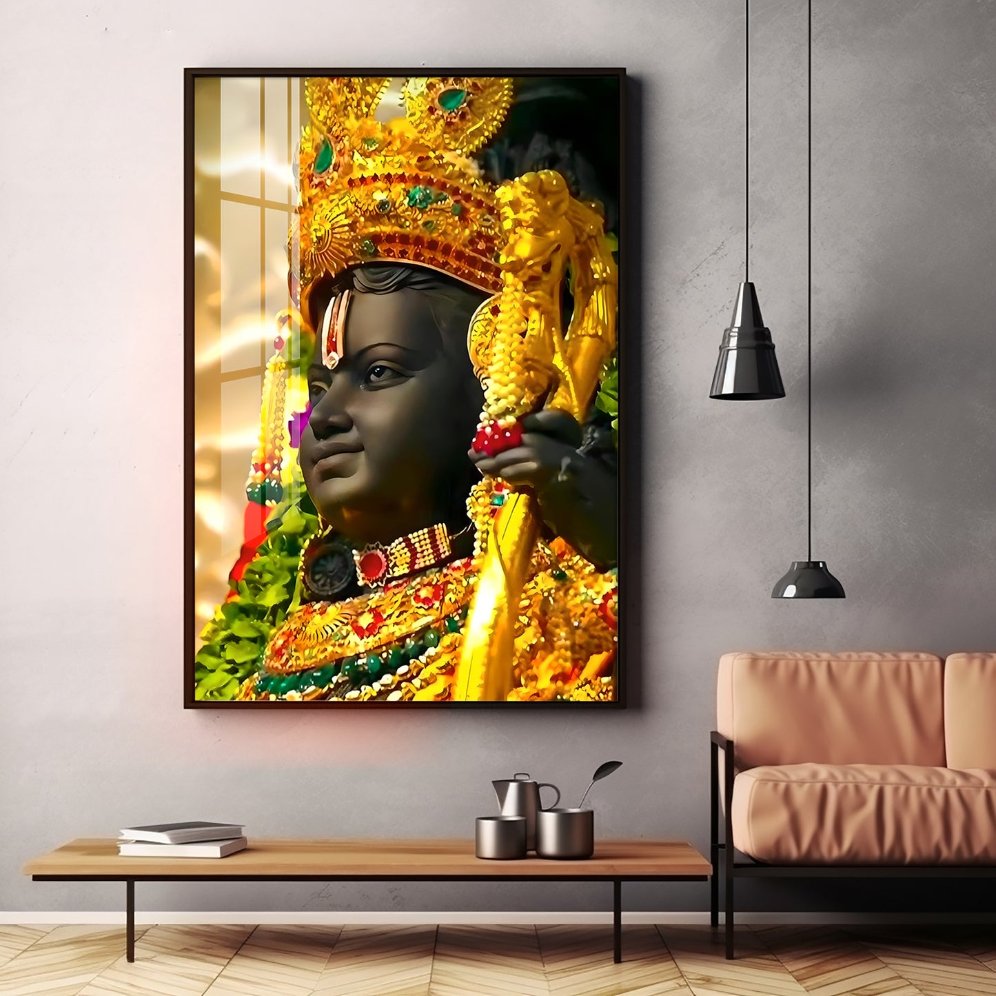 Ayodhya Darshan Premium Acrylic Vertical Wall Art