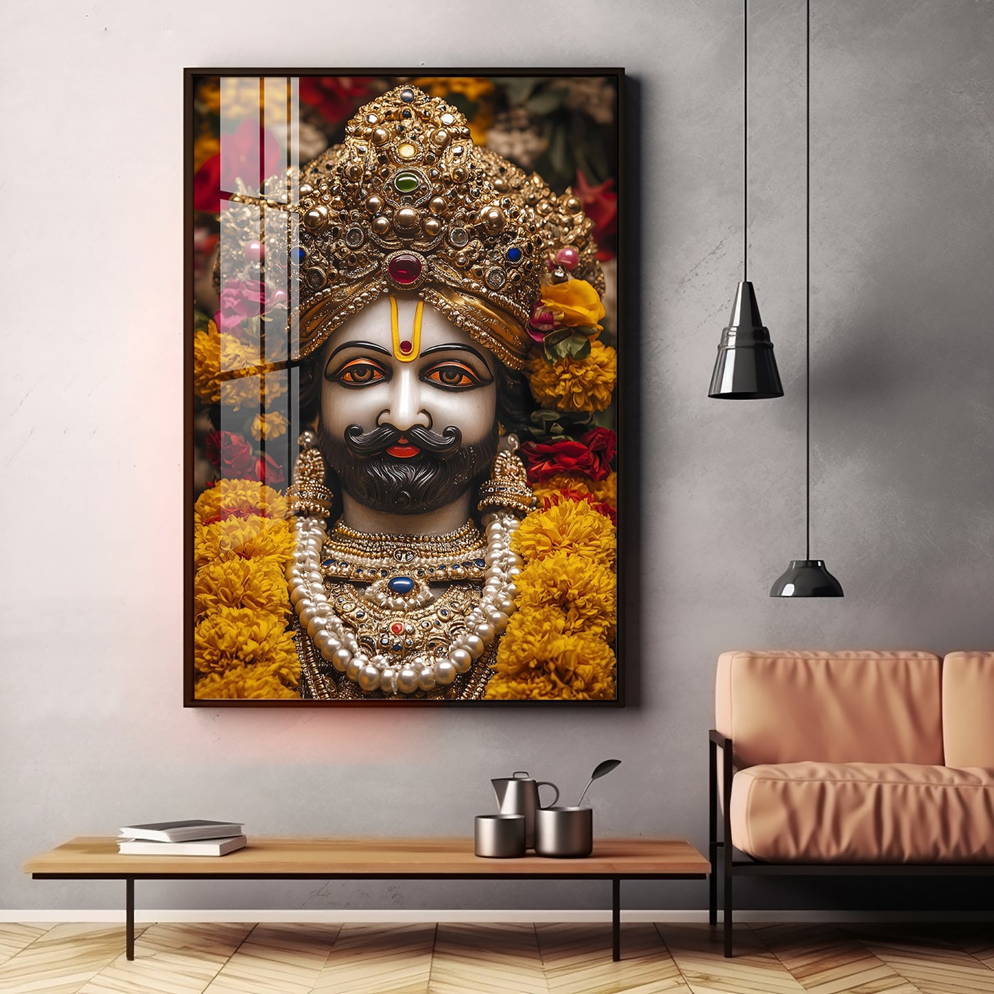 Shree Khatu Shyam Premium Vertical Acrylic Wall Art