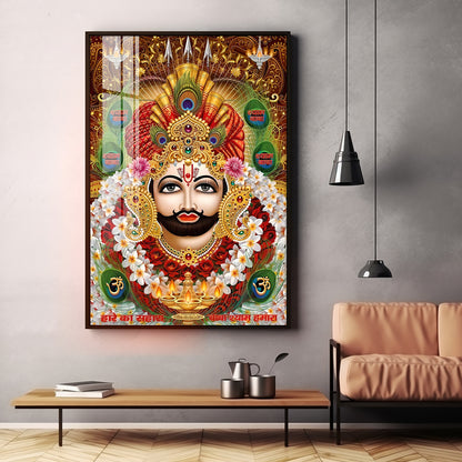 Baba Shyam Humara Premium Acrylic Vertical Wall Art