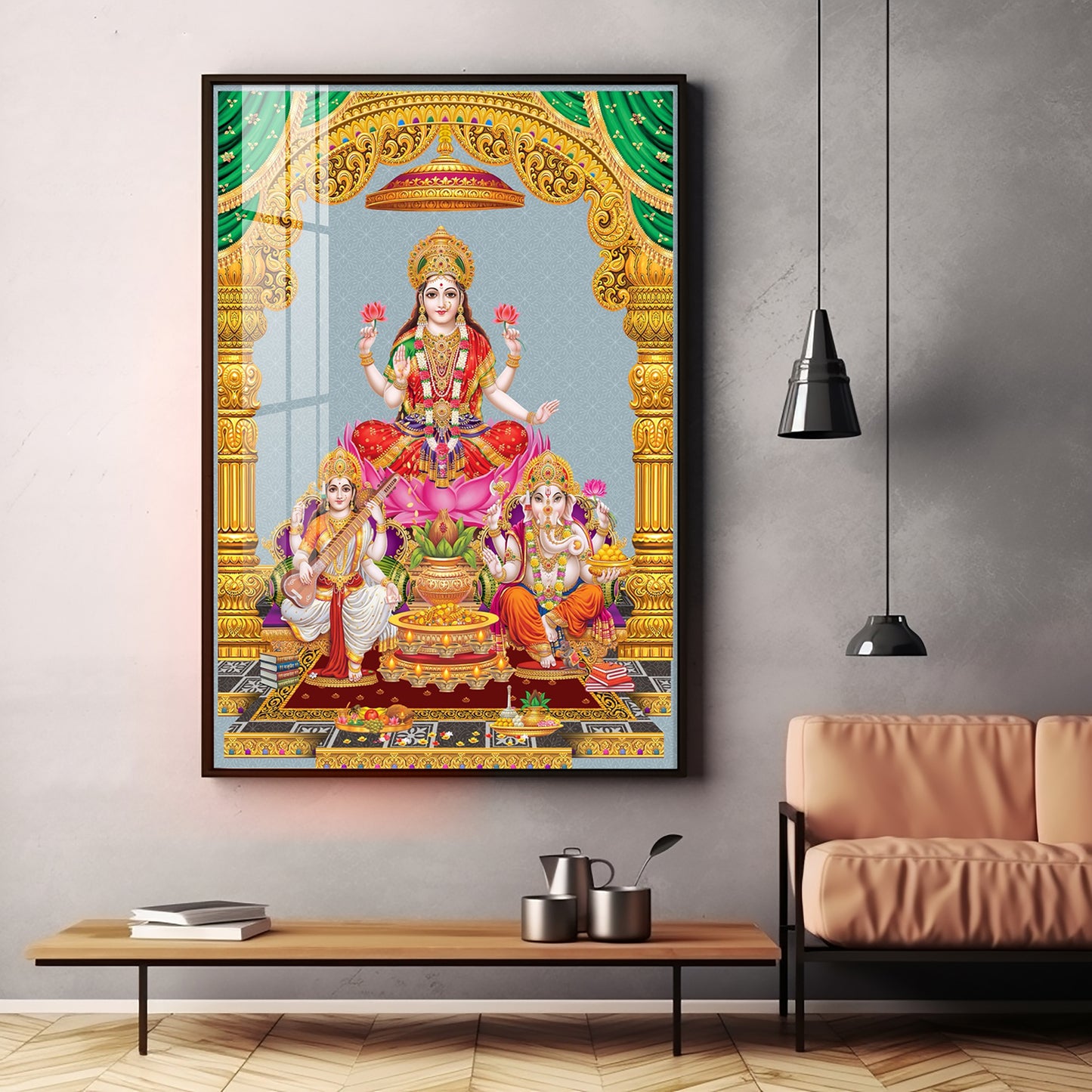 Sacred God And Goddess Premium Acrylic Vertical Wall Art