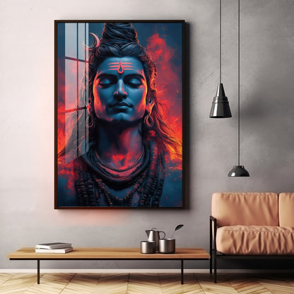 Eternal Essence Of Lord Shiva Premium Acrylic Wall Art