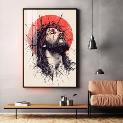 Jesus Christ Spiritual Reflection Premium Acrylic Wall Art