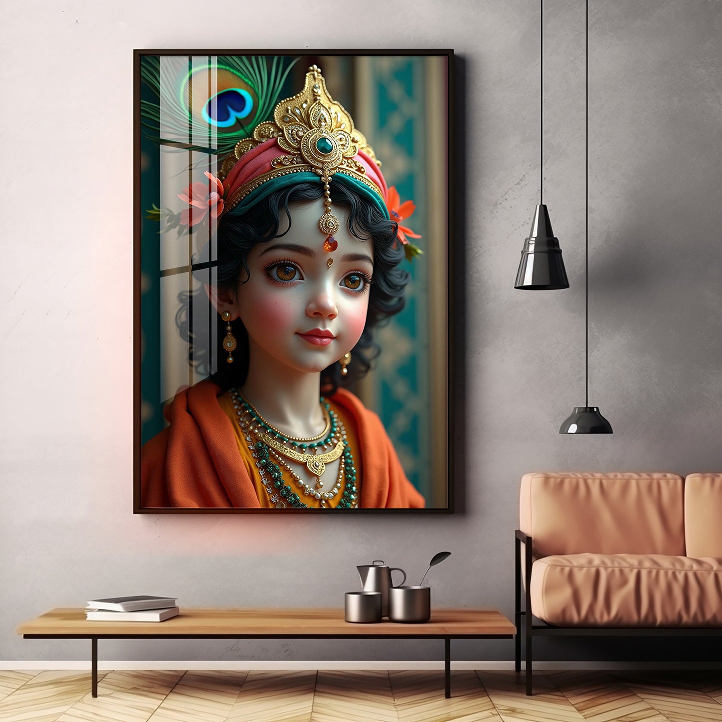 Krishna Reverberations Premium Acrylic Wall Art