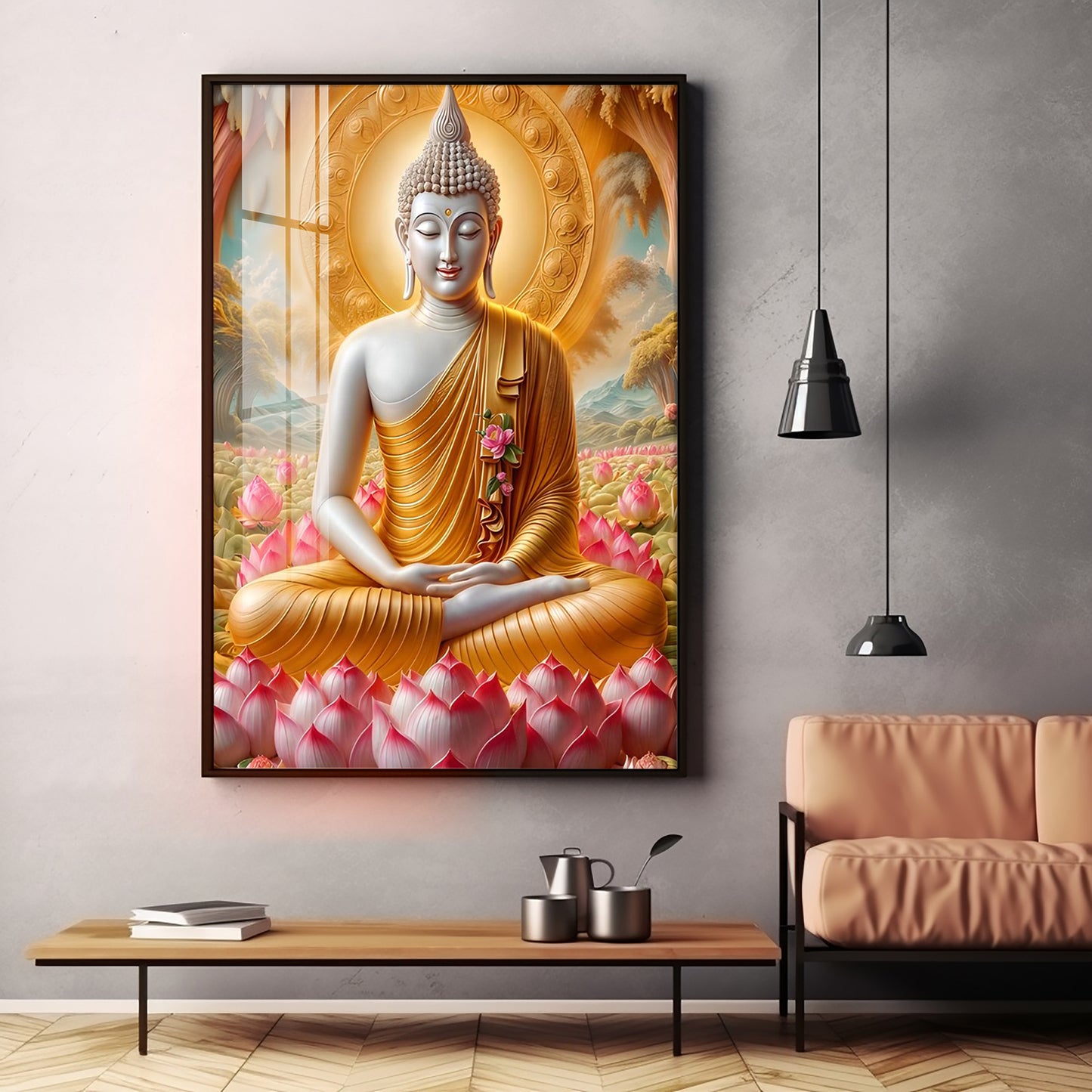 Tamatina Buddha Premium Acrylic Vertical Wall Art