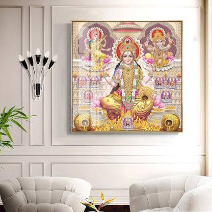 Supreme Laxmi Radiance Premium Acrylic Square Wall Art
