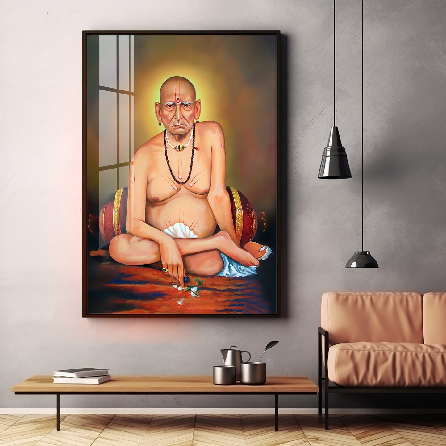 Shri Swami Samarth Baba Ji Premium Vertical Acrylic Wall Art