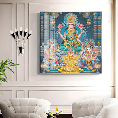 Enhanted Deities Blessings Premium Acrylic Square Wall Art