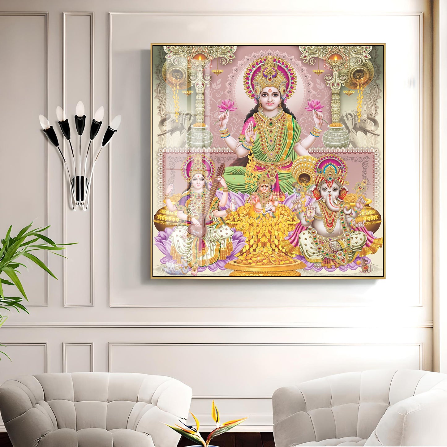 Majestic God & Goddess Premium Acrylic Square Wall Art