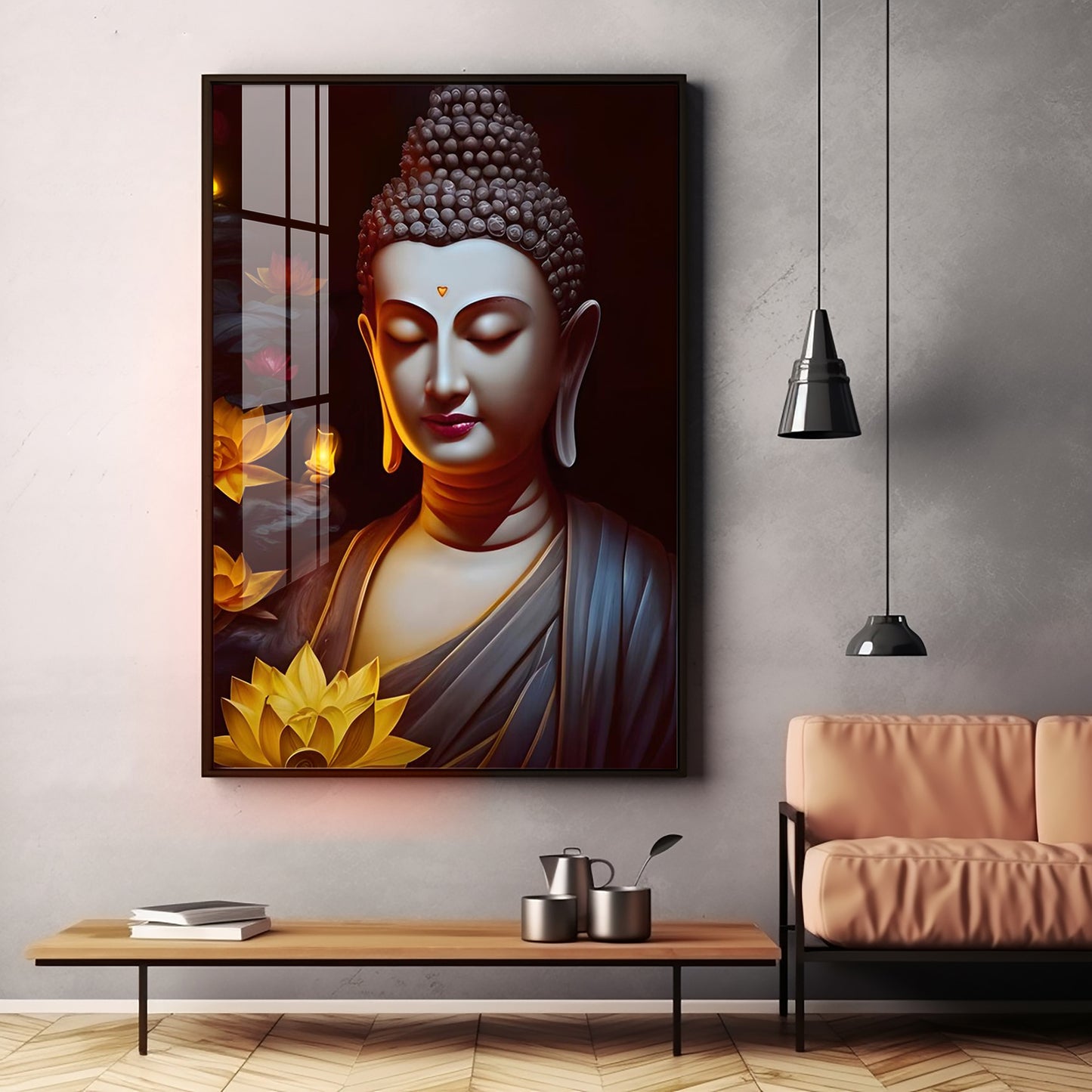 Perpetual Buddha Premium Acrylic Vertical Wall Art