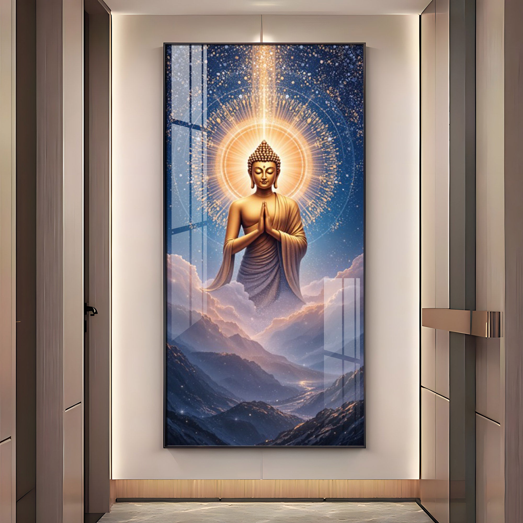 Gautama Buddha Premium Acrylic Vertical Wall Art