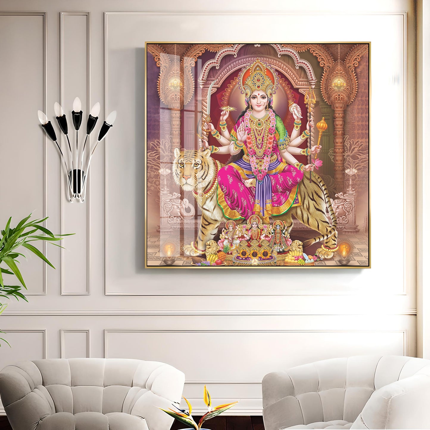 Goddess Radiant Devotion Premium Acrylic Square Wall Art