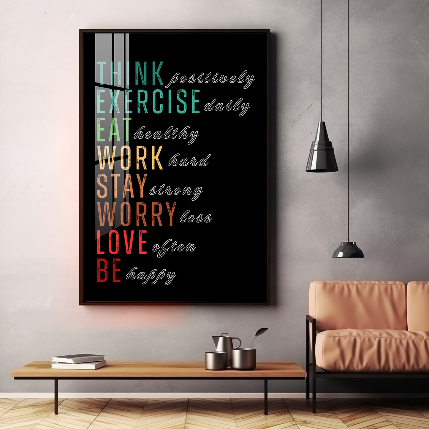 Motivational Quotes Premium Acrylic Vertical Wall Art