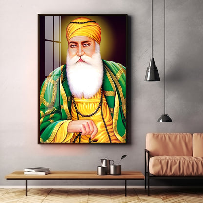 Guru Nanak Ji Premium Vertical Acrylic Wall Art