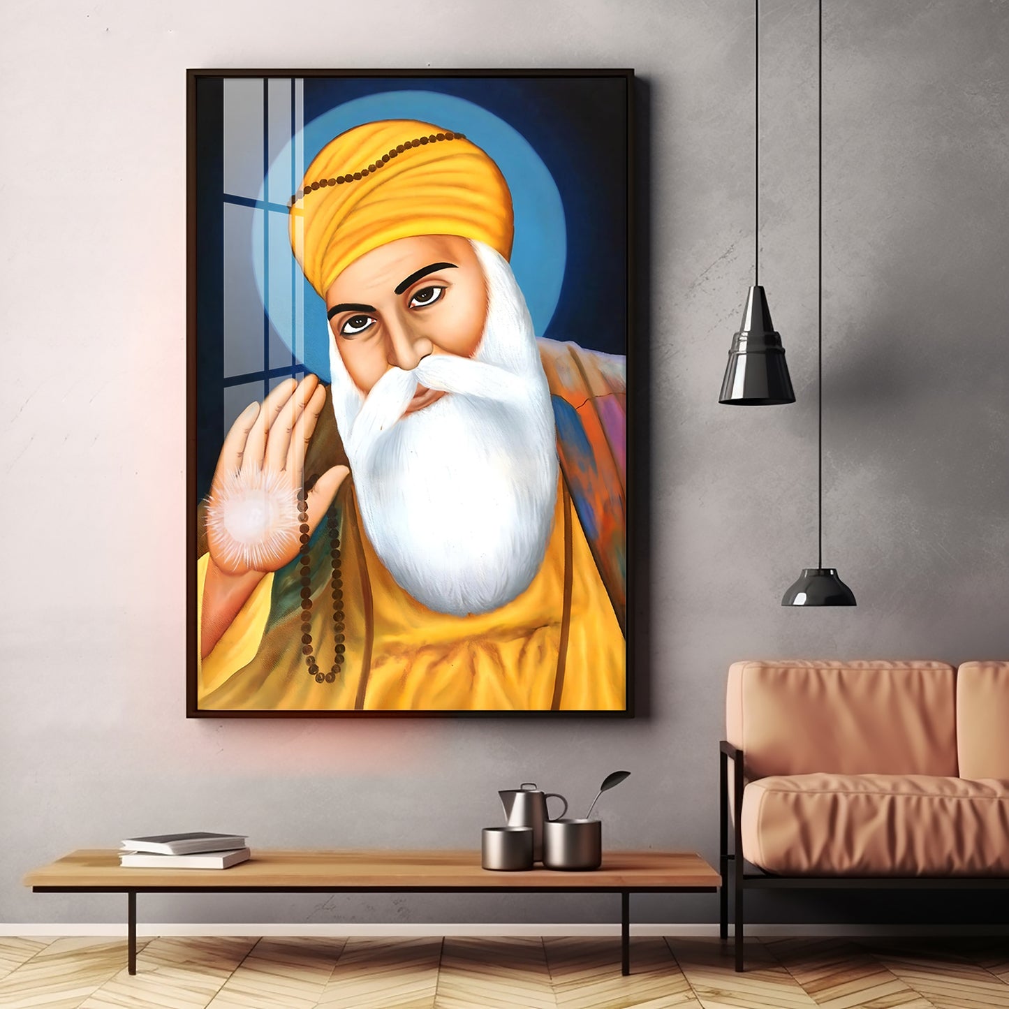 Wisdom Of Guru Nanak Ji Premium Vertical Acrylic Wall Art