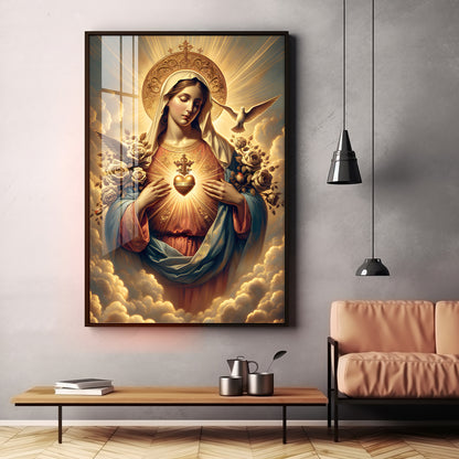 Angelic Harmony Premium Acrylic Vertical Wall Art