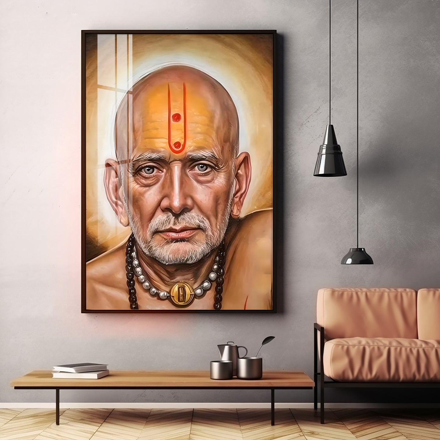 Serenity Shri Swami Samartha Premium Vertical Acrylic Wall Art