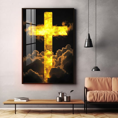 Heavenly Cross Vision Premium Acrylic Wall Art