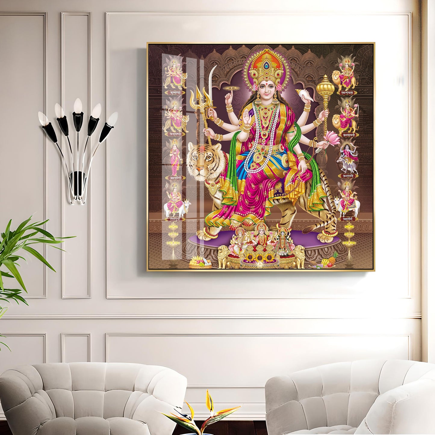 Radiant Devi Premium Acrylic Square Wall Art