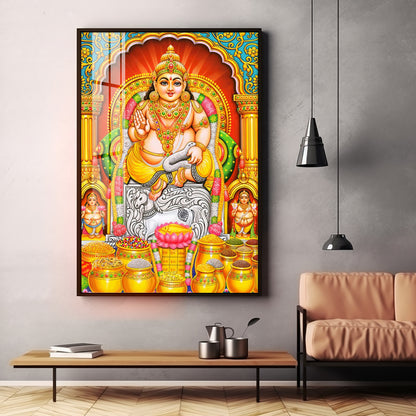 God Of Wealth And Treasurer Premium Acrylic Vertical Wall Art