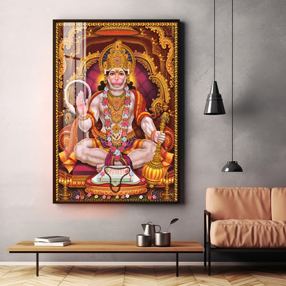 Hanuman's Blessing Premium Vertical Acrylic Wall Art