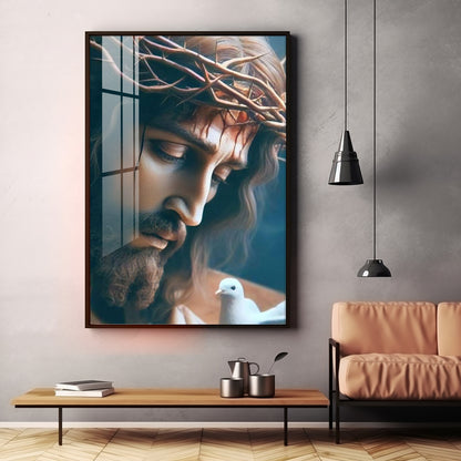 Jesus Faithful Reflections Premium Acrylic Wall Art