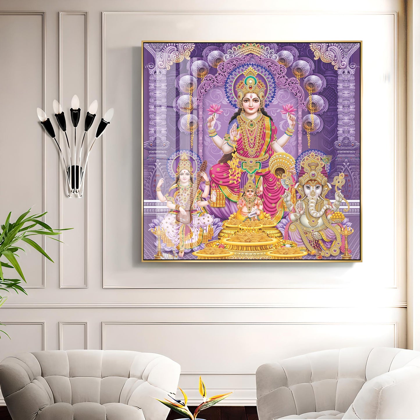 Ethereal Goddess Premium Acrylic Square Wall Art