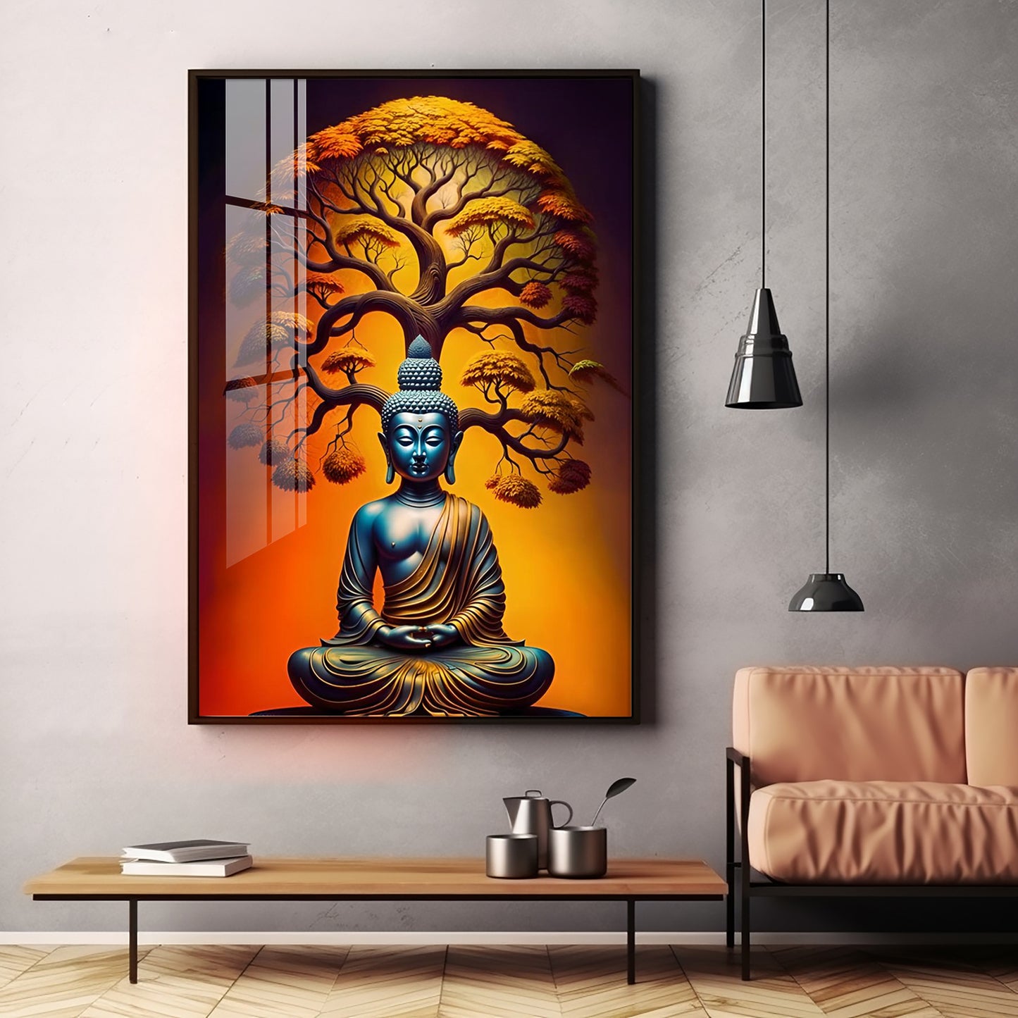 Enlighten Buddha Premium Acrylic Vertical Wall Art