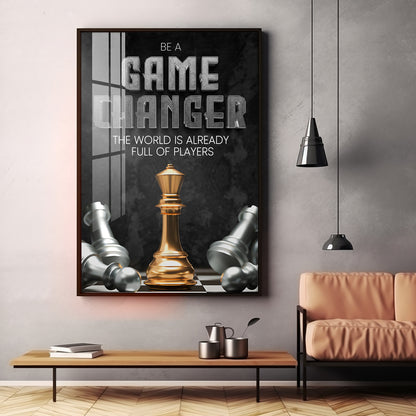 Game Changer Premium Acrylic Vertical Wall Art