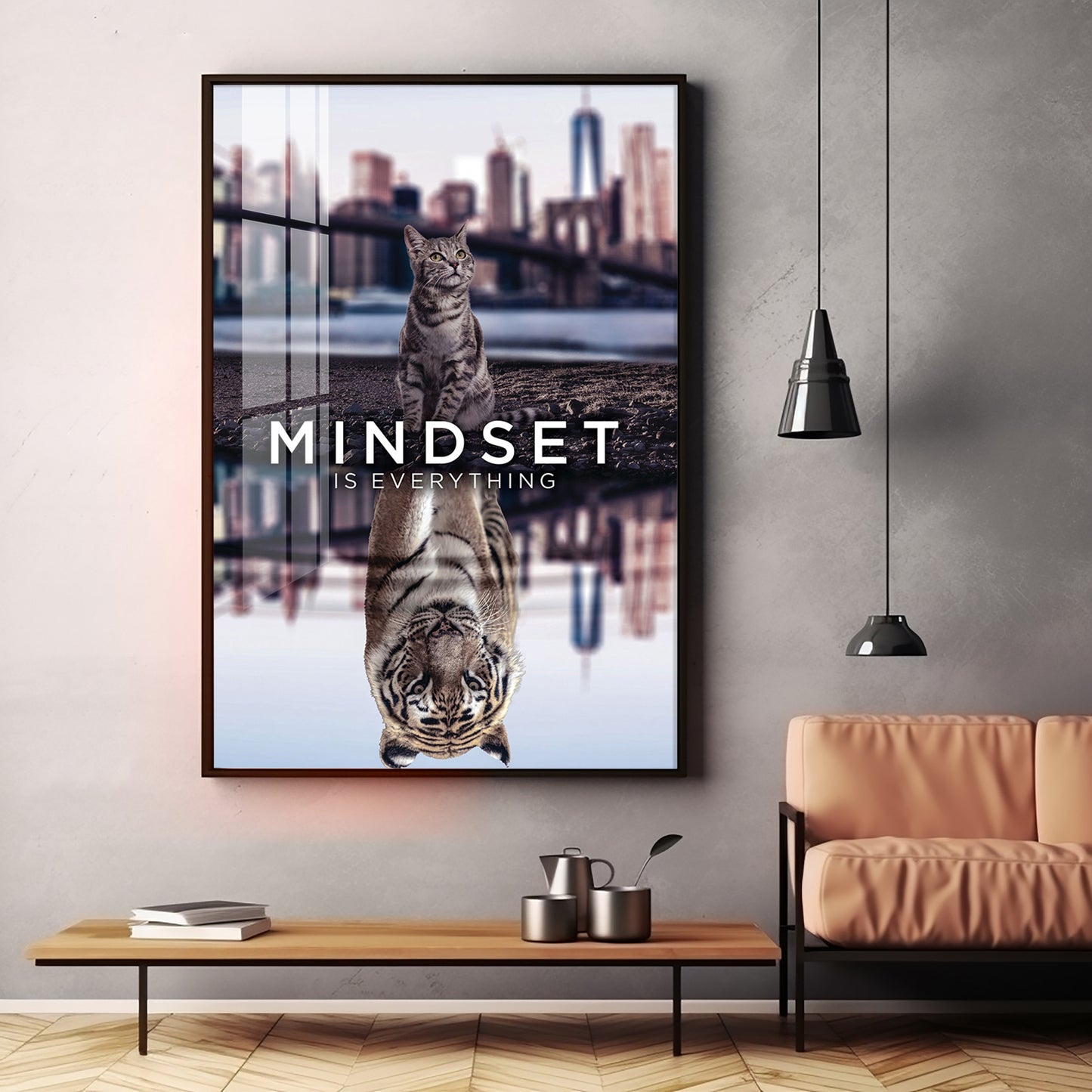 Mindset Is Everything Premium Acrylic Vertical Wall Art