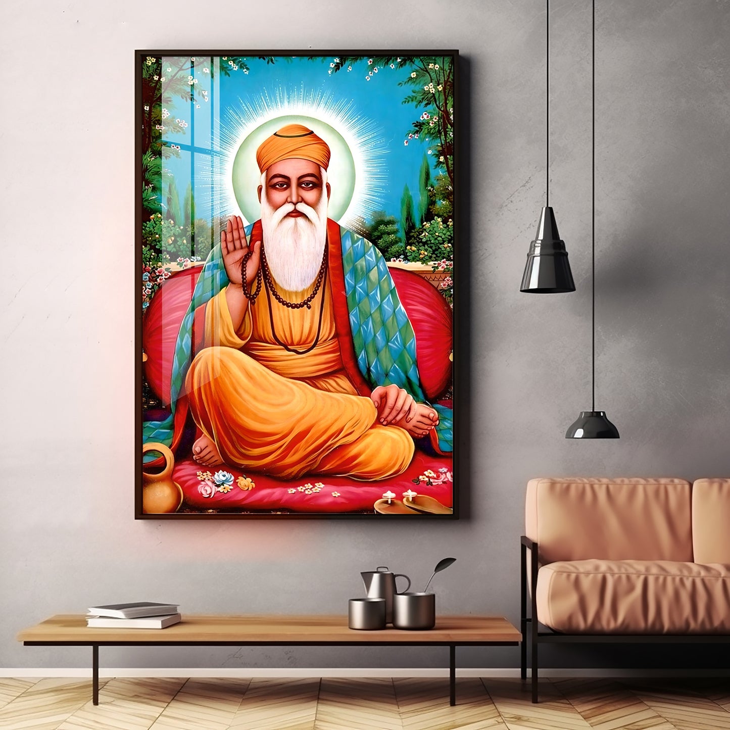 Tranquil Guru Ji Premium Vertical Acrylic Wall Art