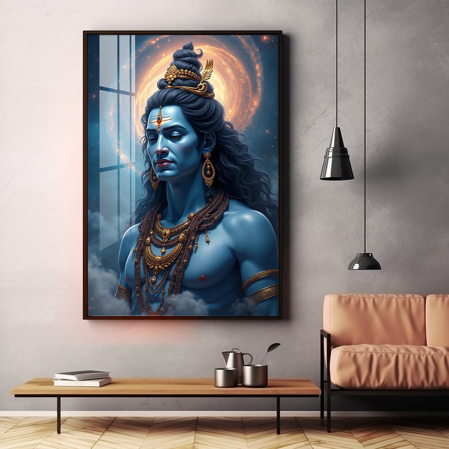 Sacred Vision Of Lord Shiva Premium Acrylic Wall Art