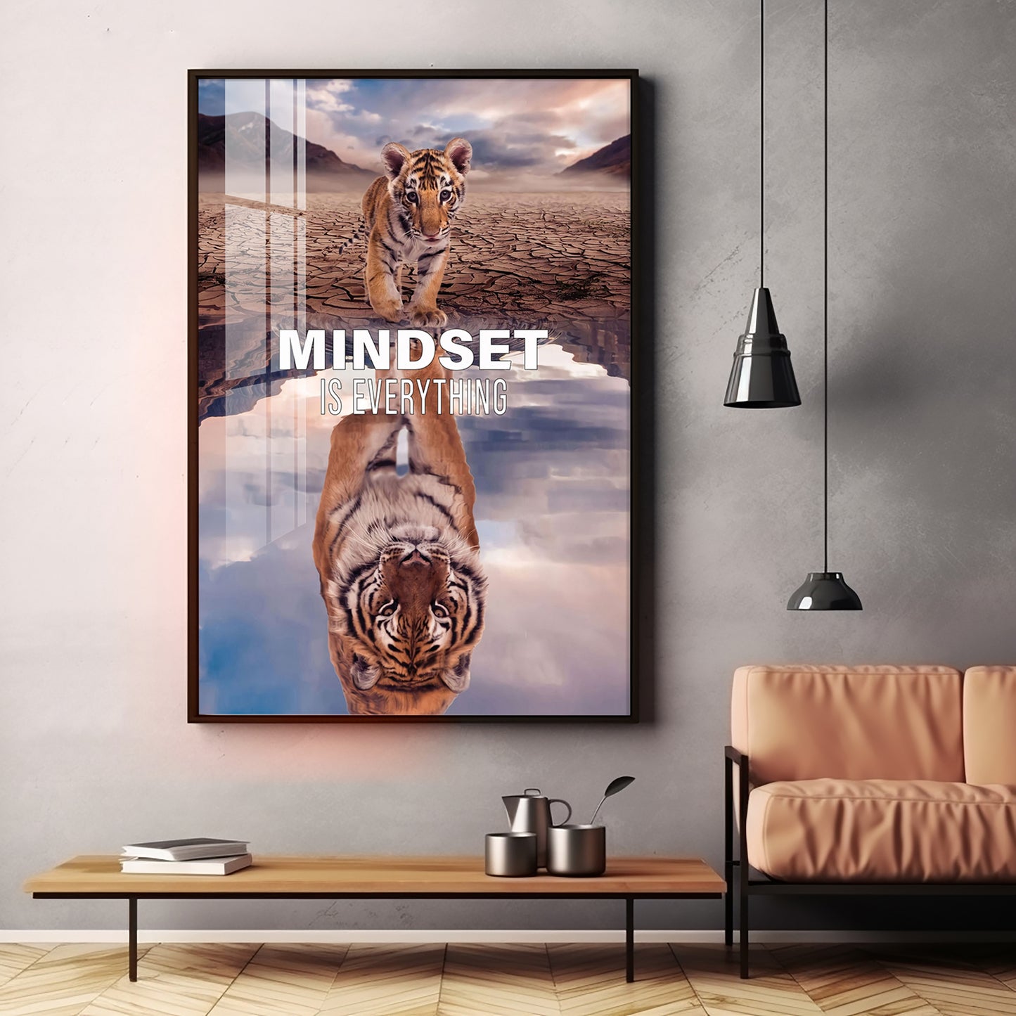 Mindset Is Everything Premium Acrylic Vertical Wall Art