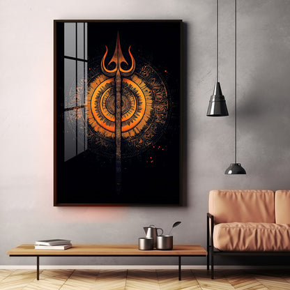 The Radiance of Shiva Premium Vertical Acrylic Wall Art