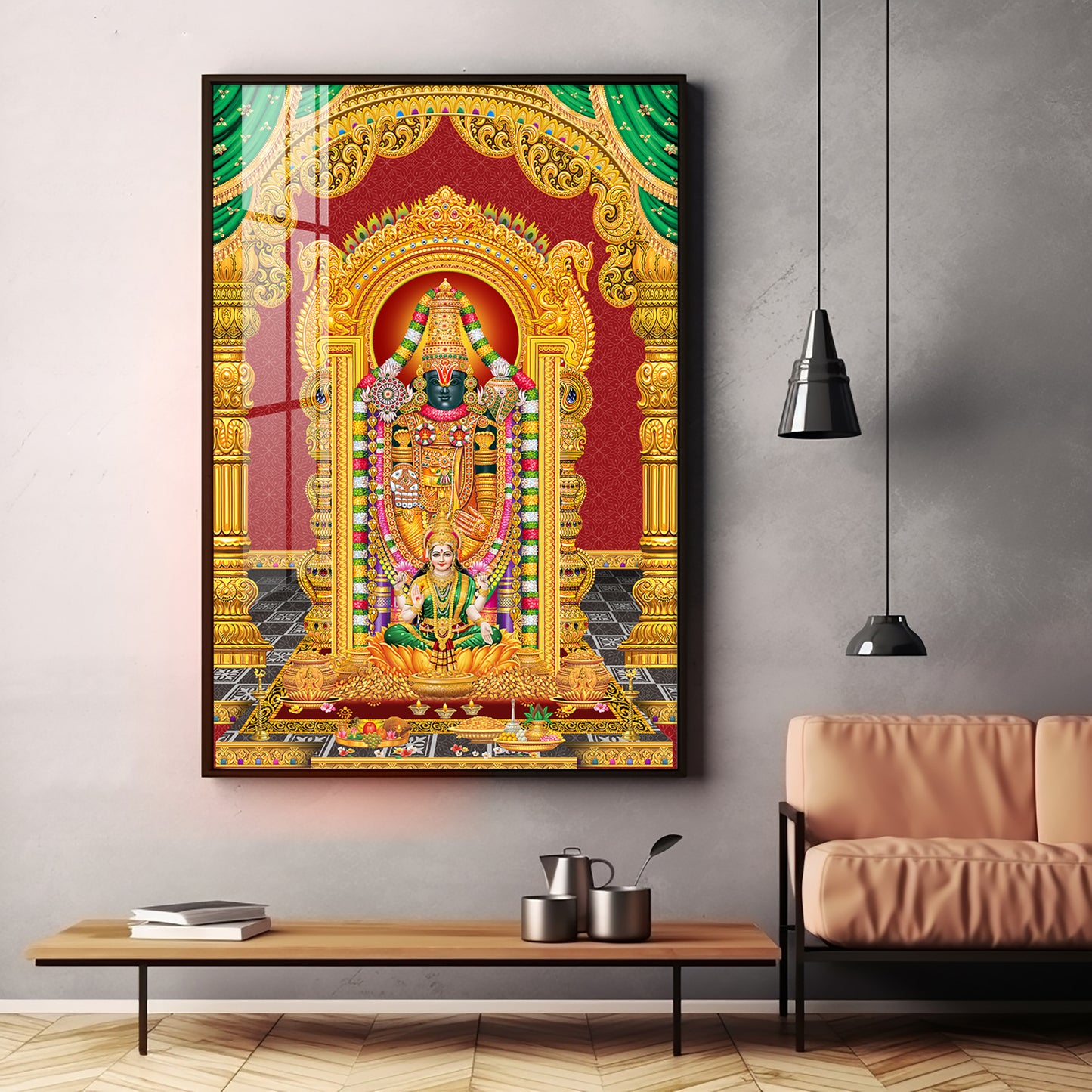 Lord Balaji Essence Premium Acrylic Vertical Wall Art