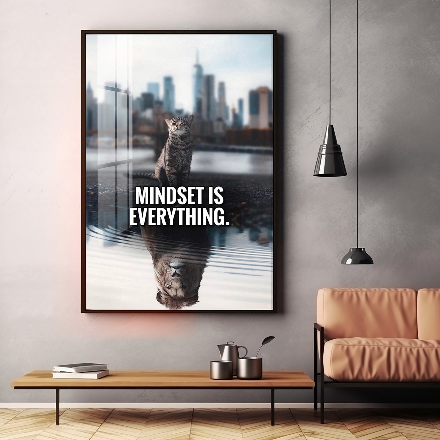 Mindset Is Everything Premium Acrylic Vertical Wall Art